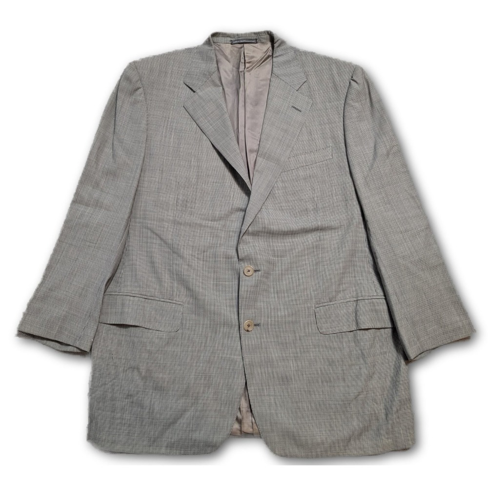 Ermenegildo Zegna Mens Appx. 44L Blazer Gray Neiman Marcus Made In Switzerland